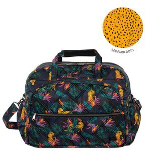 Lug Steamboat SE Duffel Bag Luxe Leopard Black - Animal Print Travel Bag